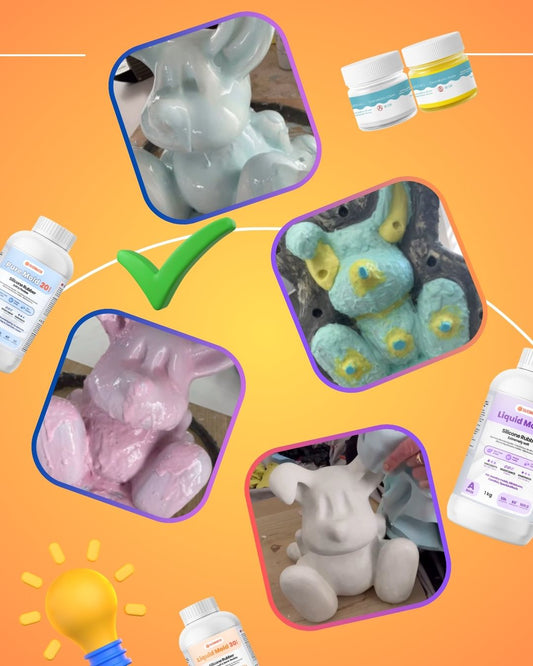 Come realizzare uno stampo in silicone con guscio di rinforzo in resina poliestere da una scultura in argilla