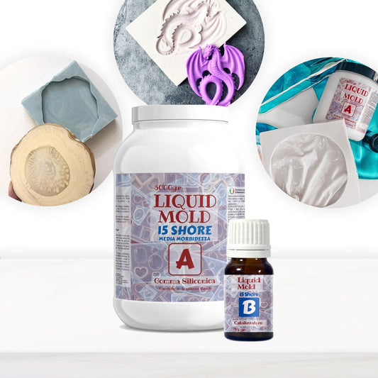 🎁 Liquid Mold 15 - Gomma Siliconica Liquida 15 Shores Morbida (100% off)